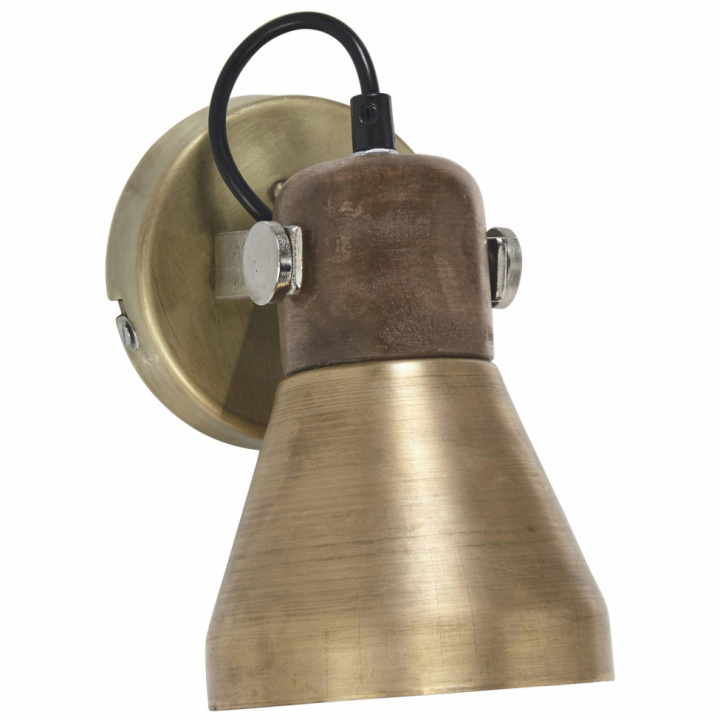 Vägglampa 'Ashby Spotlight' - Guld 20 cm