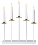 Adventsstecker \'Greta\' - Weiß/Gold