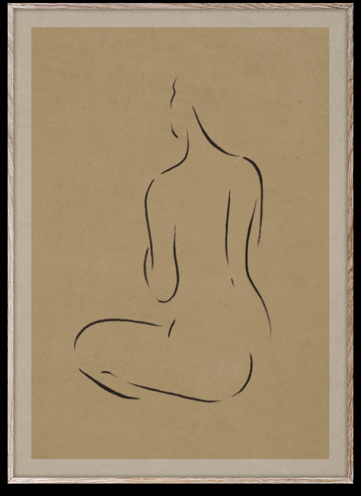 Plakat 'Grace III' 50x70 - Beige