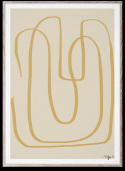 Poster \'Different Ways I\' 50x70 - Gelb/Beige