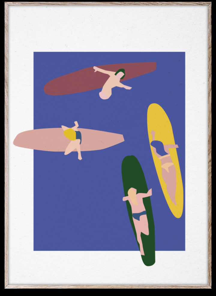 Poster 'Surfer' 30x40 - Multi