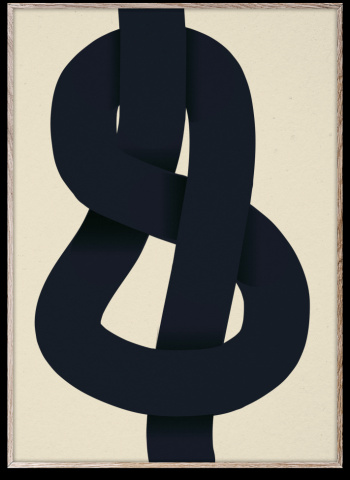 Poster \'The Knot\' 70x100 - Blau / Beige