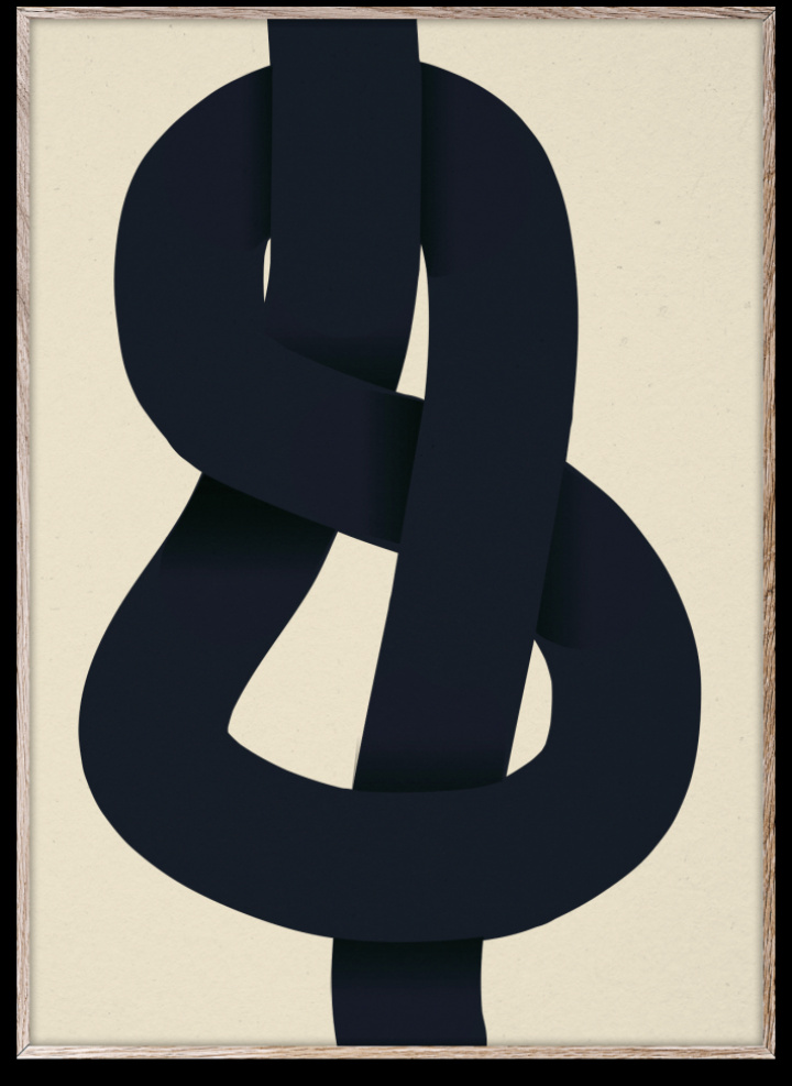 Poster 'The Knot' 70x100 - Blau / Beige