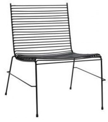String Lounge Chair Schwarz