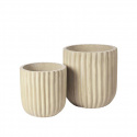 Topf \'Fiber\' 2 Stück - Beige