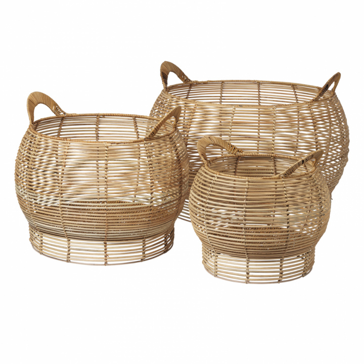 Körbe 'Safi' 3er Pack - Rattan
