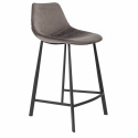 Barhocker \'Franky\' - Samt/Grau