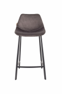 Barhocker \'Franky\' - Samt/Grau