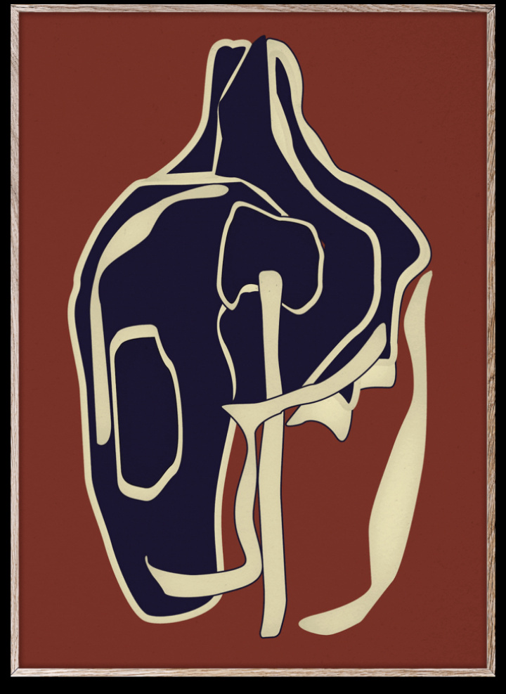 Poster 'Cermica' 30x40 - Rot / Blau