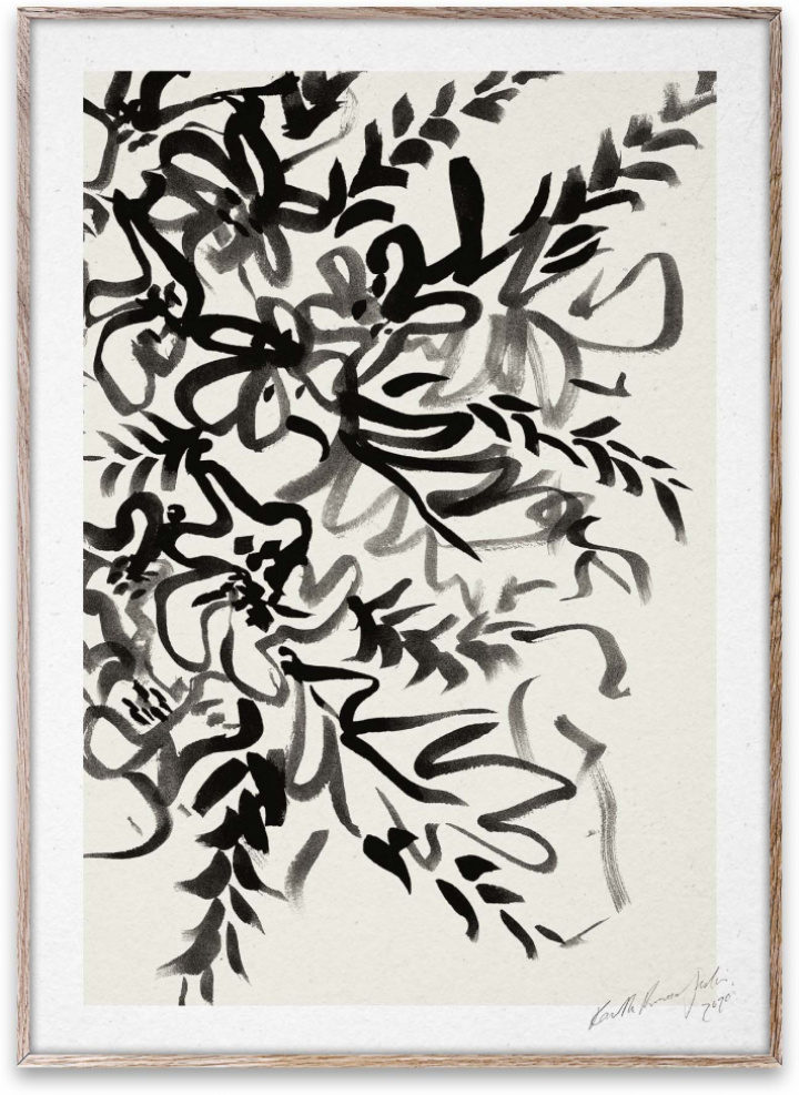 Poster 'Schreiben' 30x40 - Schwarz / Weiß