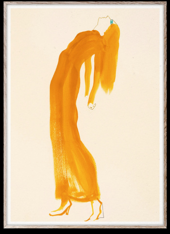 Plakat \'Das Safrankleid\' 30x40 - Orange