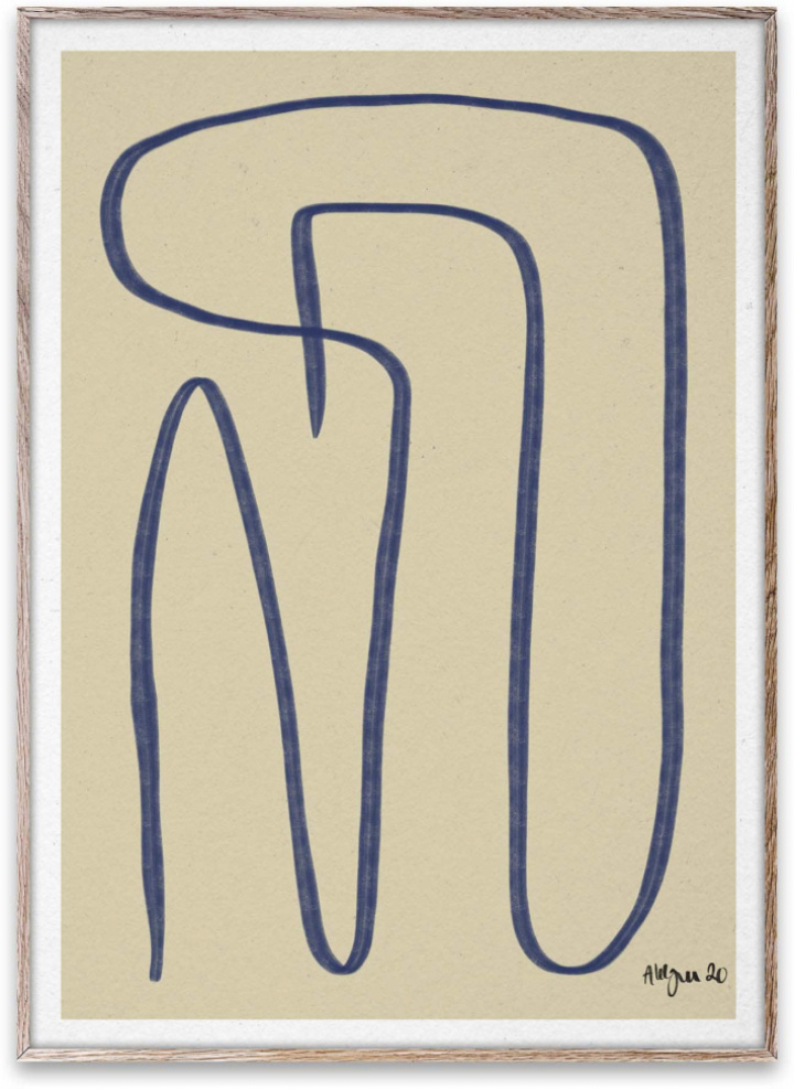 Plakat 'Verschiedene Wege' 50x70 - Blau