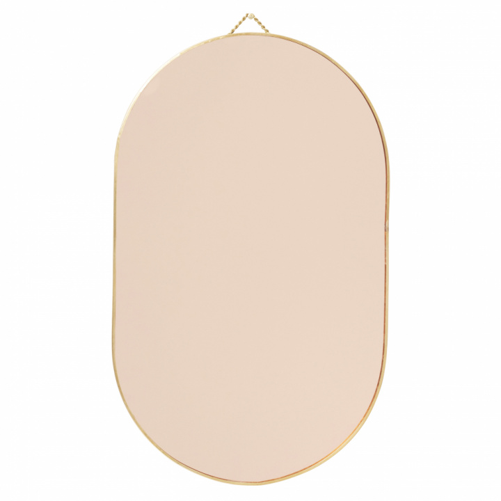 Wandspiegel Oval - Messing / Roségold