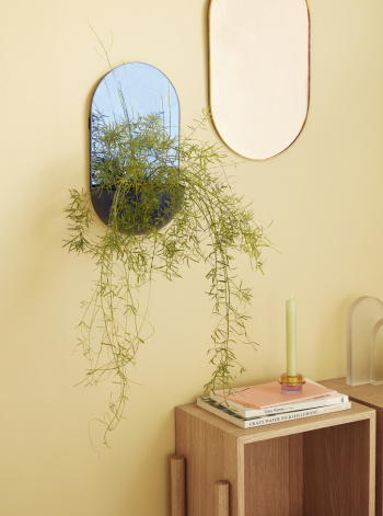 Wandspiegel Oval - Messing/Rosgold 24x34cm
