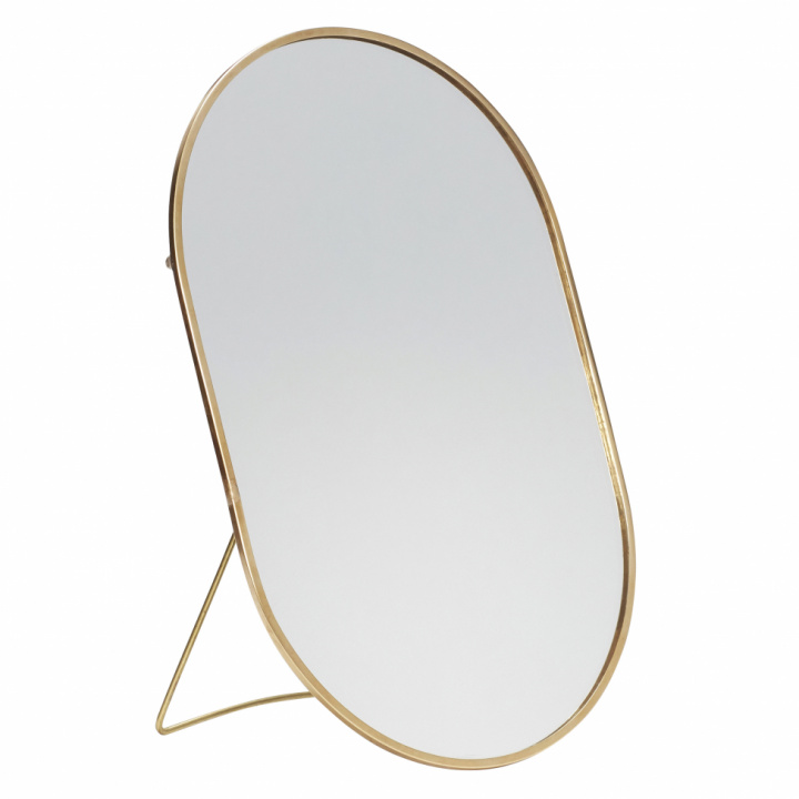 Tischspiegel oval - Messing