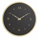 Wanduhr - Schwarz/Messing