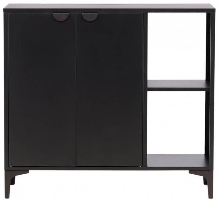 Schrank \'Evenes\' 110x100 - Schwartz in der Gruppe MBEL / Regale & Aufbewahrung / Schrnke und Sideboards bei Reforma (15623-208)