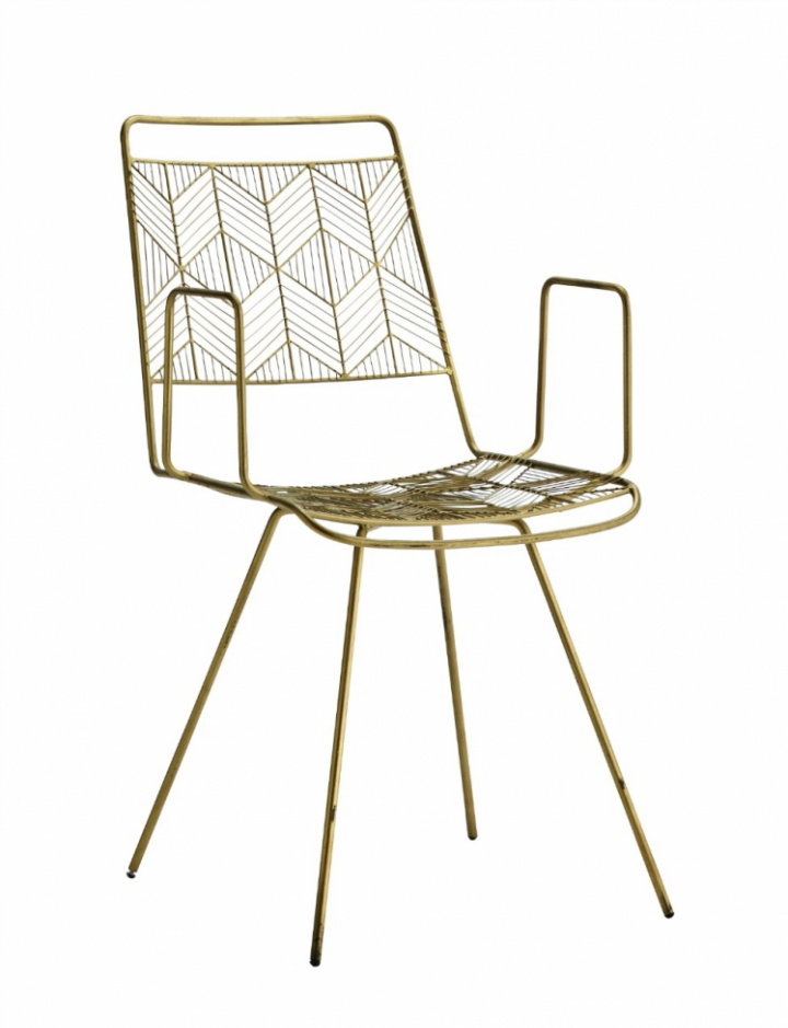 Stuhl – Messinggitter in der Gruppe bei Reforma (16894AB)