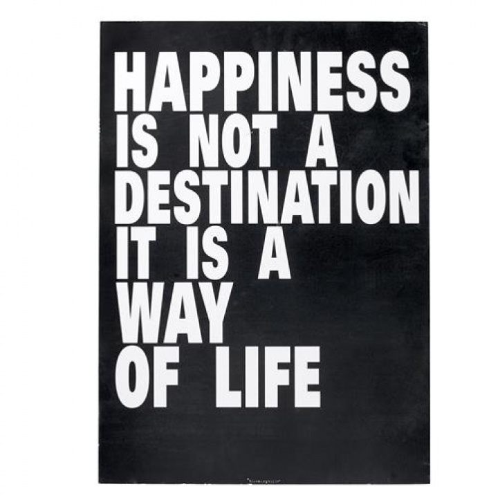 Malerei - Glück (schwarz und weiß) - Bloomingville