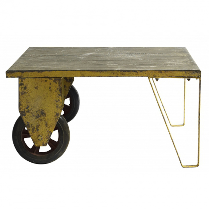 Vintage Tisch mit Rädern - Zug