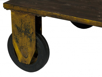 Vintage Tisch mit Rdern - Zug