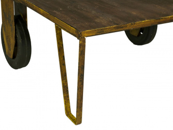 Vintage Tisch mit Rdern - Zug