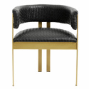 Stuhl \'EA\' - Gold / Schwarz