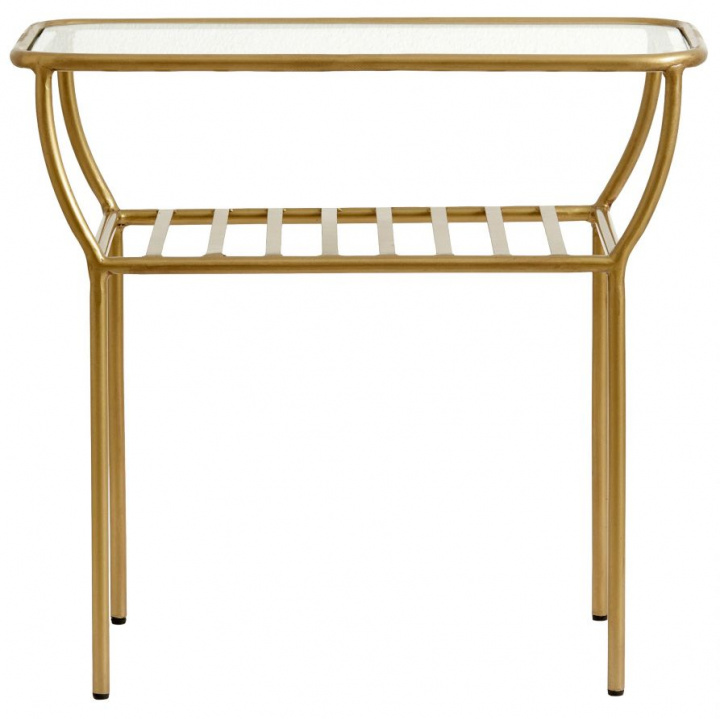 Beistelltisch - Glas / Gold