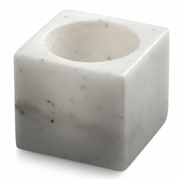 Kerzenhalter 'Marblelous' - Weiß