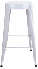 Hocker \'Marseille\' 70cm - Weißer Lack