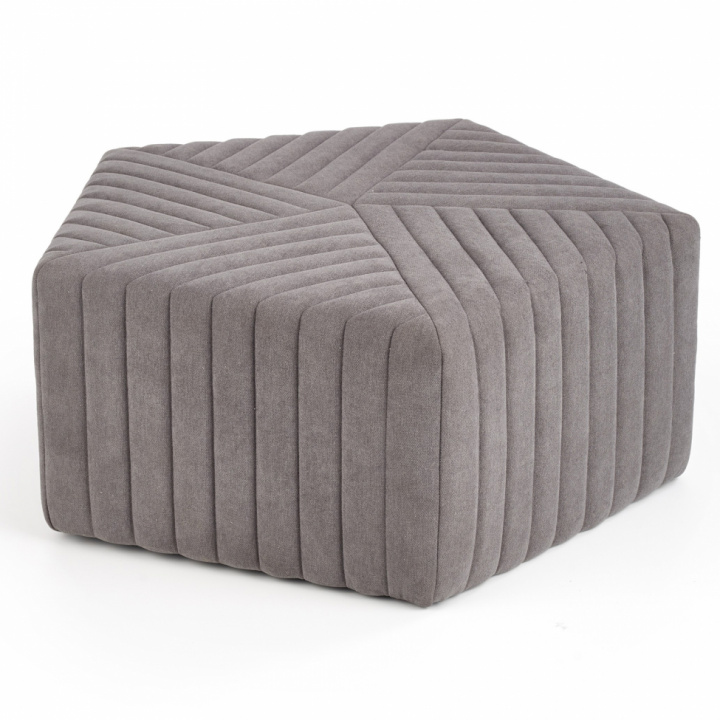 Sitzpuff 'Hexa' M - Grau