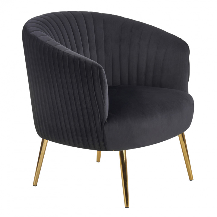 Sessel 'Black Velvet' - Schwarz