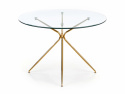 Esstisch \'Rondo\' Rund 110cm - Transparent/Gold