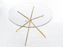 Esstisch \'Rondo\' Rund 110cm - Transparent/Gold
