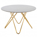 Esstisch \'Bonello\' Rund 120cm - Gold/Grau
