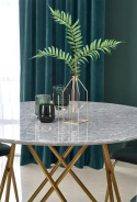 Esstisch \'Bonello\' Rund 120cm - Gold/Grau