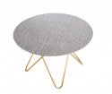 Esstisch \'Bonello\' Rund 120cm - Gold/Grau
