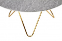 Esstisch \'Bonello\' Rund 120cm - Gold/Grau