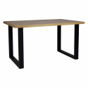 Esstisch \'Radus\' 140x85cm - Eiche/Schwarz