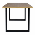 Esstisch \'Radus\' 140x85cm - Eiche/Schwarz