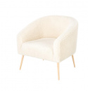 Sessel \'Lugnet\' - Creme/Natur
