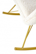 Schaukelstuhl \'Lummelunda\' - Creme/Gold