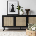 Sideboard \'Sailor\' - Schwarz/Natur