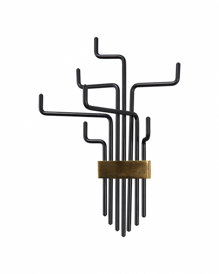 Haken \'Pipes\' - Schwarz in der Gruppe Möbel / Regale & Aufbewahrung / Kleiderbügel bei Reforma (203661221)