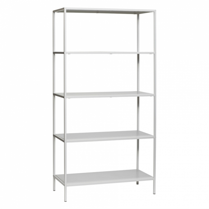 Bücherregal 'Fünf Regale' - Weiß / Metall
