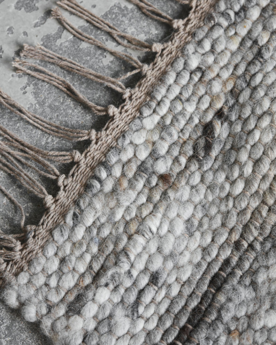Teppich \'Hafi\' 180x180- Grau/Braun