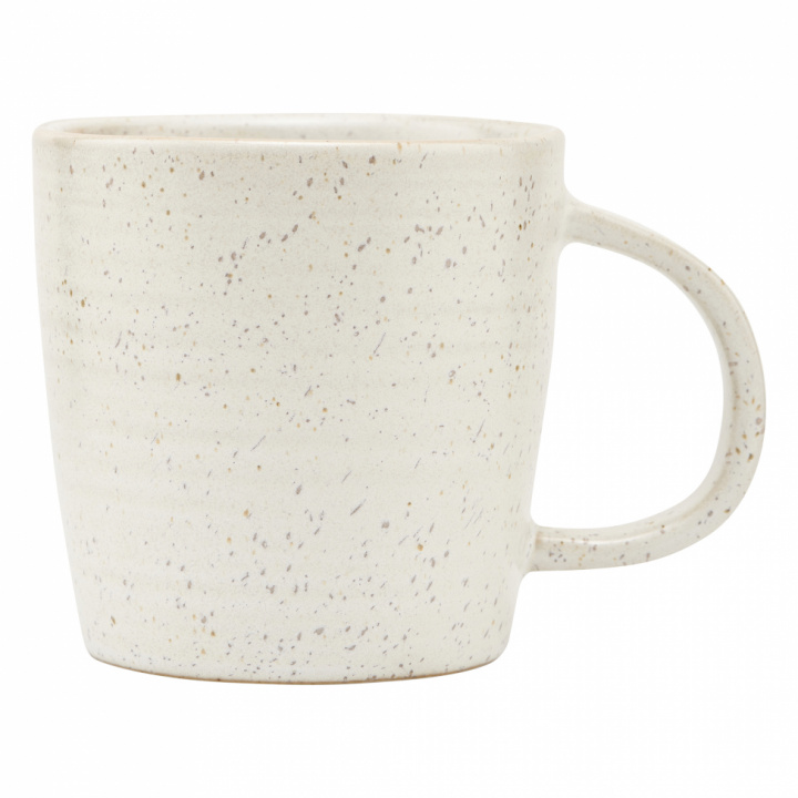 Tasse 'Pfingstrose' Ø 9cm - Grau / Weiß