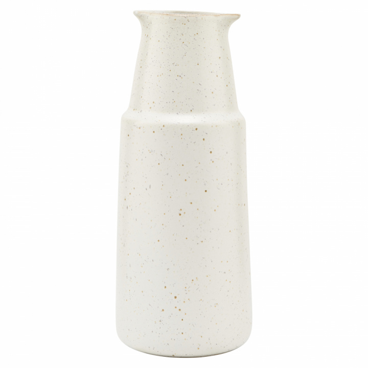 Karaffe 'Pfingstrose' - Grau / Weiß