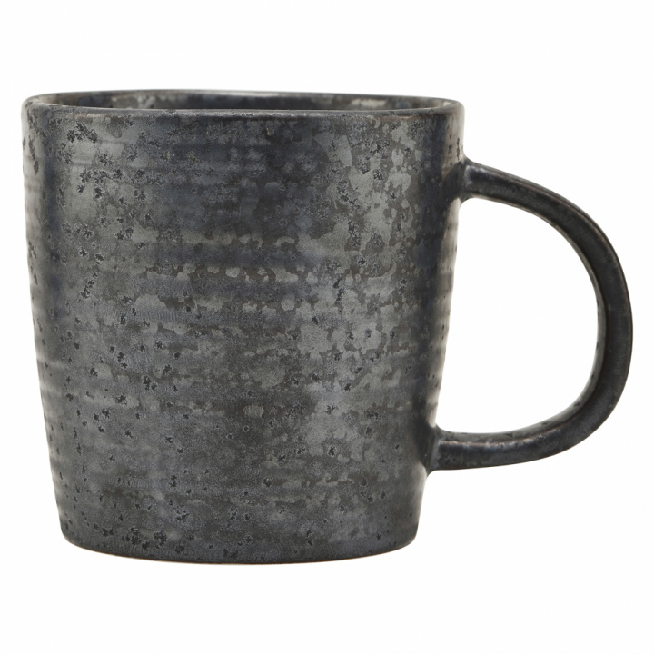 Tasse 'Pfingstrose' - Schwarz / Braun