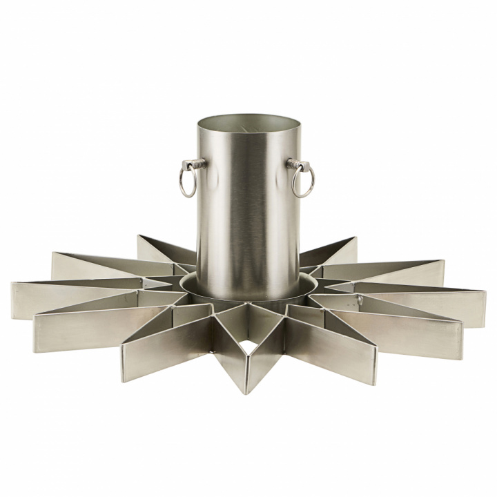 Weihnachtsbaum Fuß 'Stern' - Silber